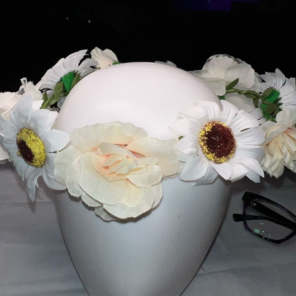 G by Gennaro Boho Hippy Wired Flower Head Piece